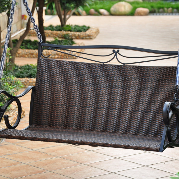 International Caravan Valencia Porch Swing Wayfair Canada